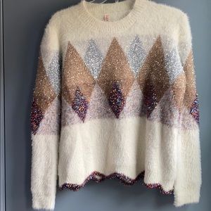 Anthropologie Raga Tinsel Sweater